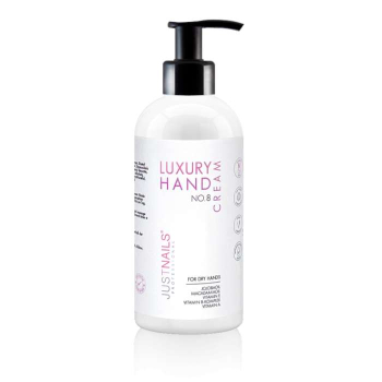 JUSTNAILS Hand & Nail Care Cream 150ml - No.8 Jojoba, Macadamia, MandelÖL & Sheabutter